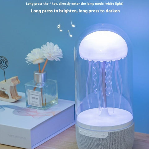 USB Rotating Colorful Light Large Mist Jellyfish Humidifier