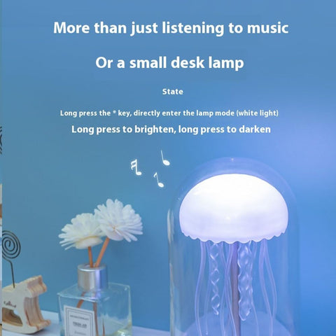 USB Rotating Colorful Light Large Mist Jellyfish Humidifier
