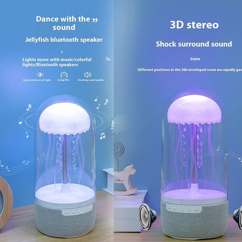 USB Rotating Colorful Light Large Mist Jellyfish Humidifier